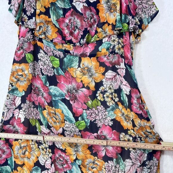 Rachel Pally Dress Women 1X Floral Maxi Flowy Garden Party Coquette Boho NEW - Picture 13 of 15